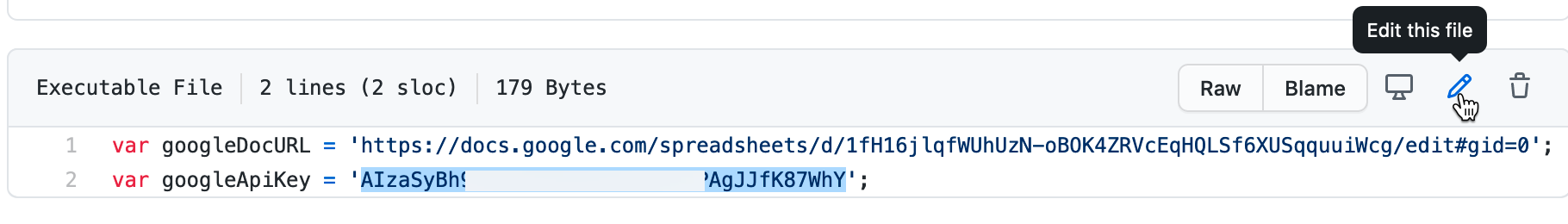 Paste in your Google Sheets API key to replace our key.