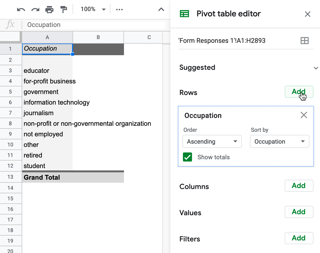 How to Create a Pivot Table in Excel Online