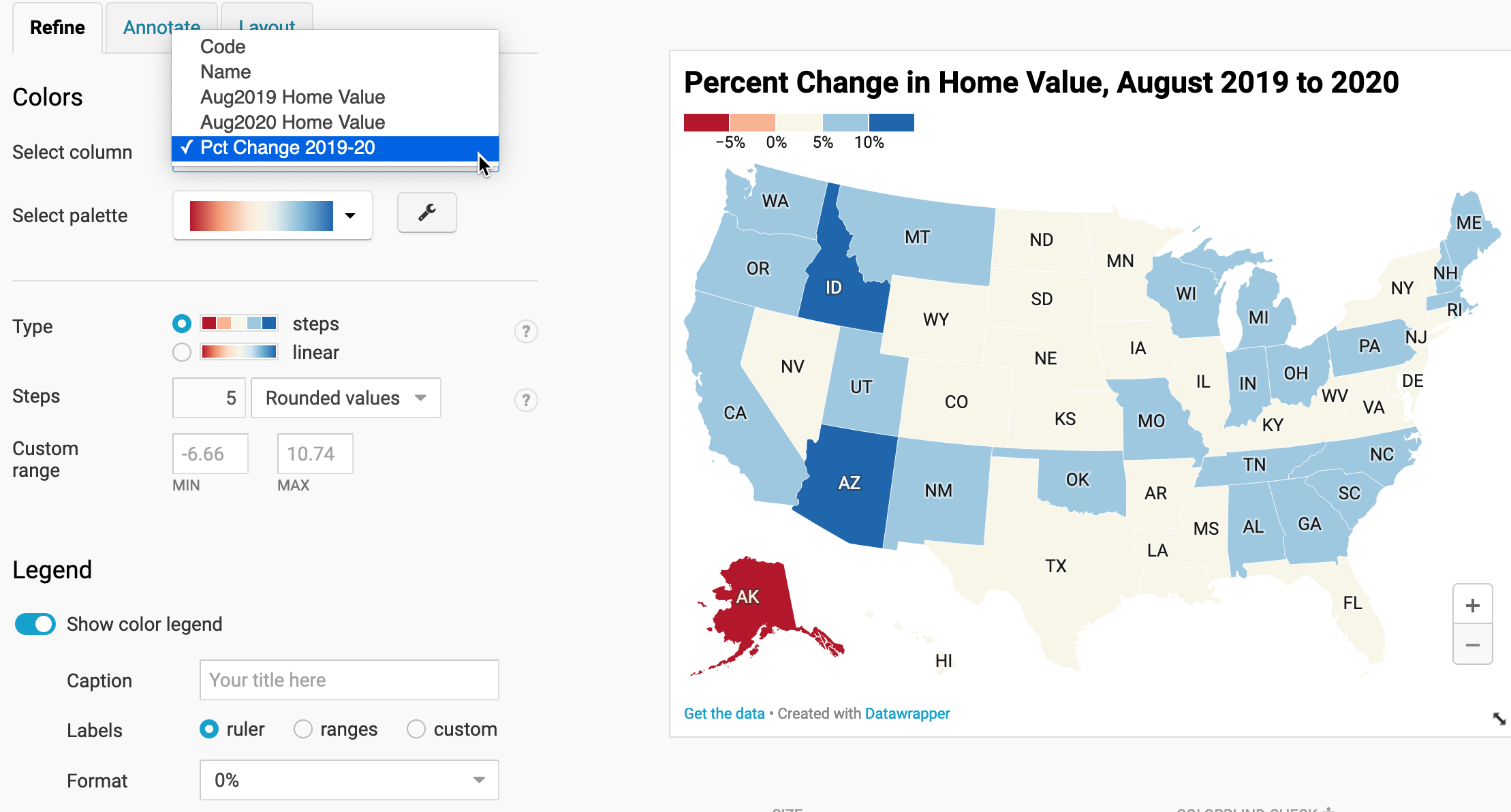 How to create a GIF of your chart/map - Datawrapper Academy