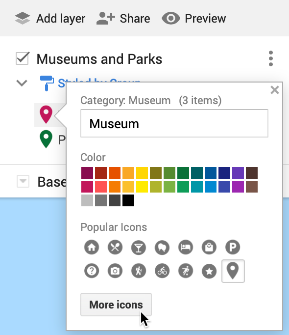 google map marker colors